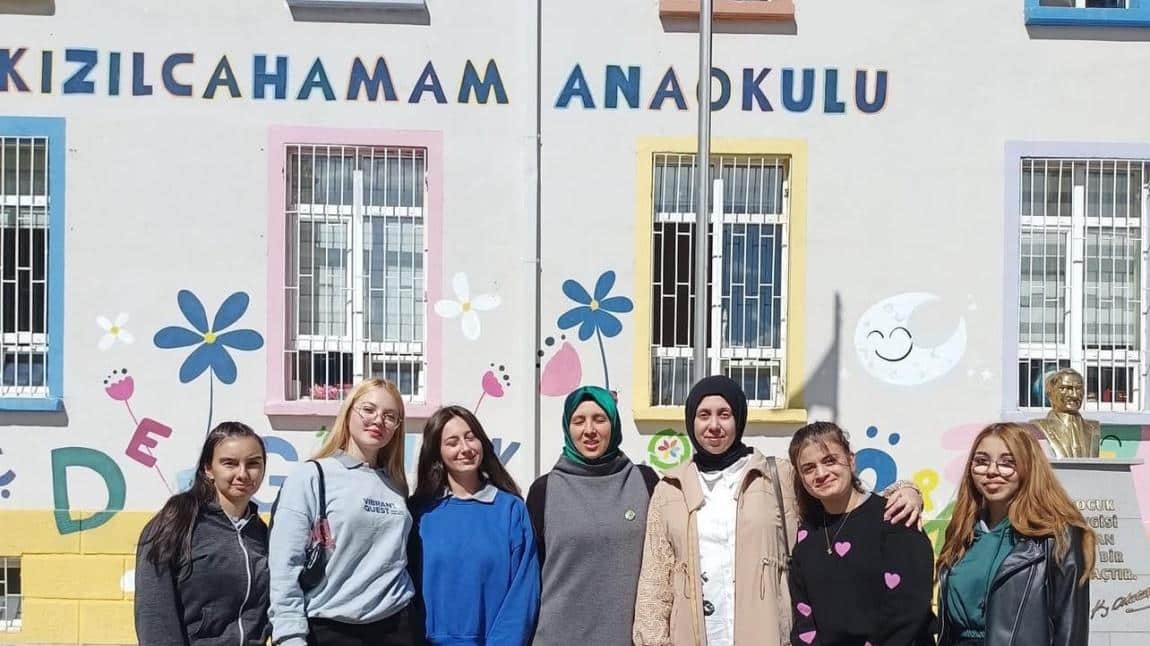 Çocuk Gelişimi ve Eğitimi Bölümü Öğrencilerimiz Kızılcahamam Anaokulunu Ziyaret Etti